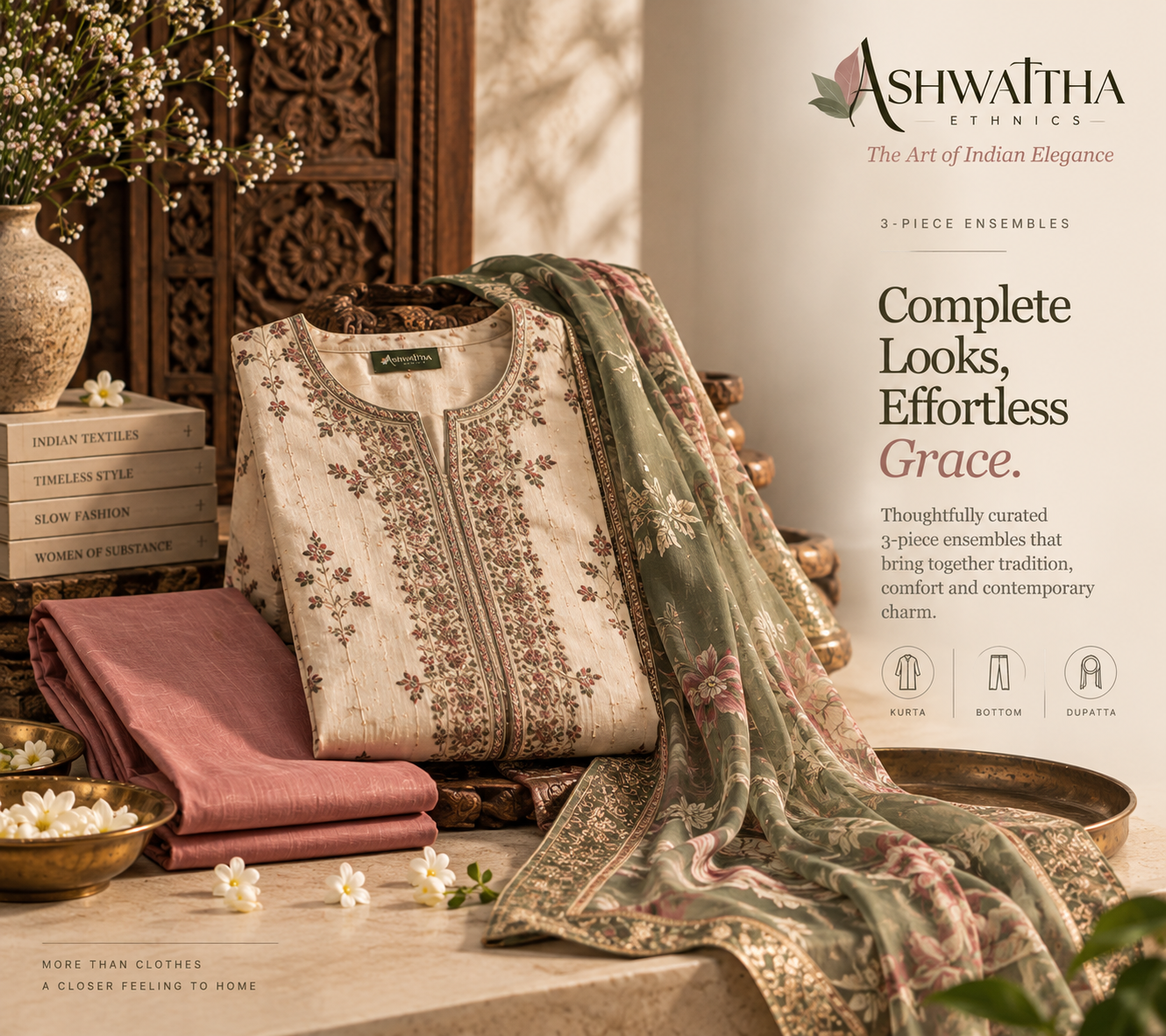 Premium Indian dress material editorial placeholder